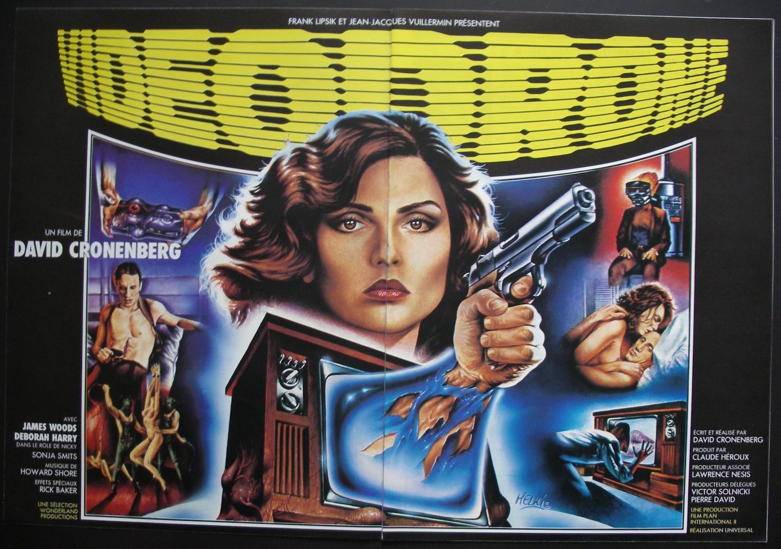 VIDEODROME 1983 DAVID CRONENBERG MOVIE POSTER EXTREMELY RARE ORIGINAL MODEL AD