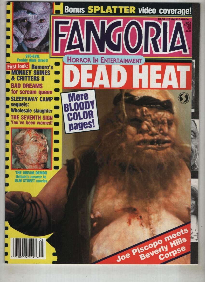 Fangoria Mag Dead Heat Romero's Monkey Shines #73 May 1988 012122nonr