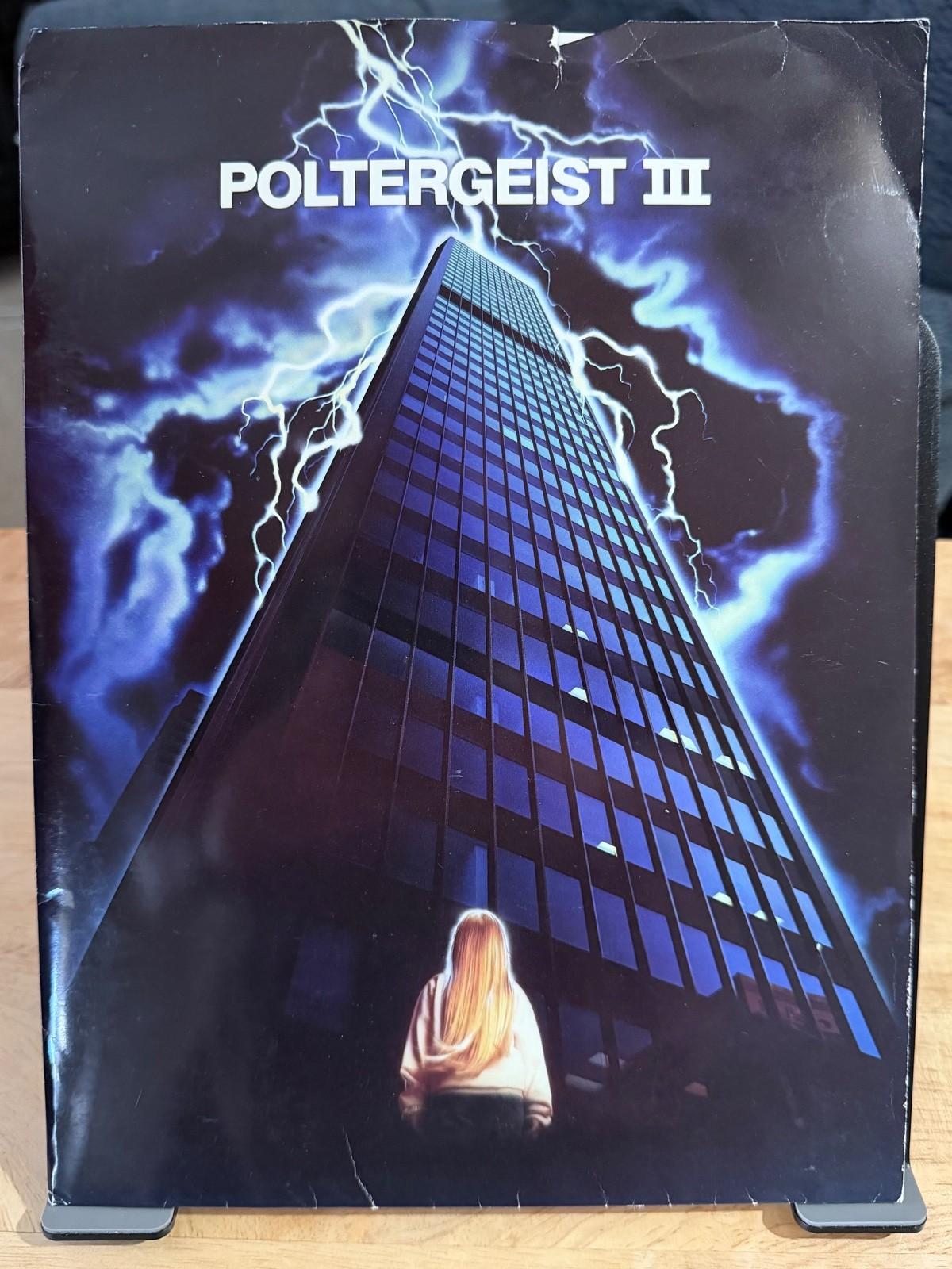 POLTERGEIST III 3 1988 Horror Movie Press Kit - Folder 5 Slides & 7 B&W Photos