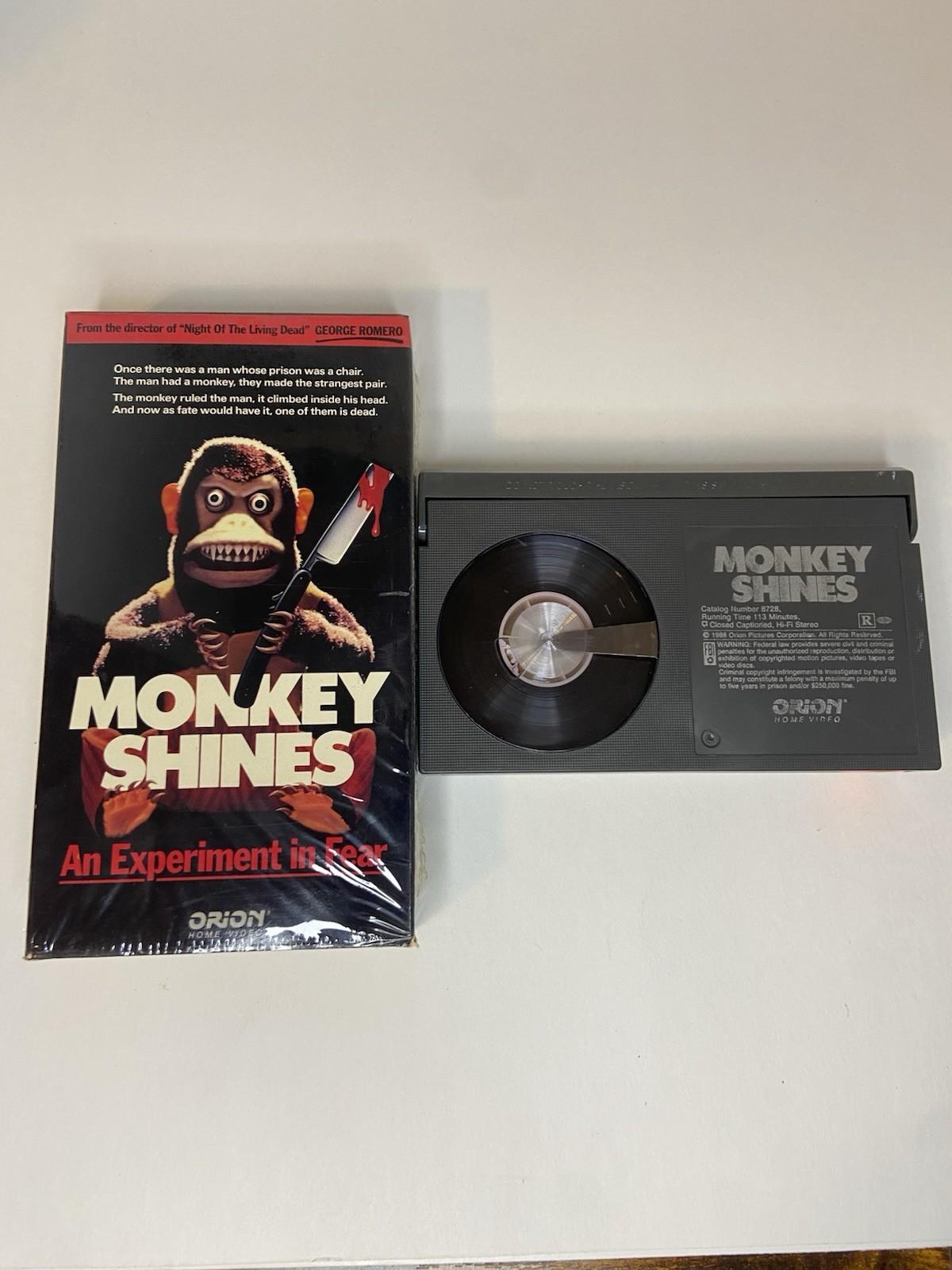 Monkey Shines Beta An Experiment In Fear Orion Home Video Betamax Horror Rare 