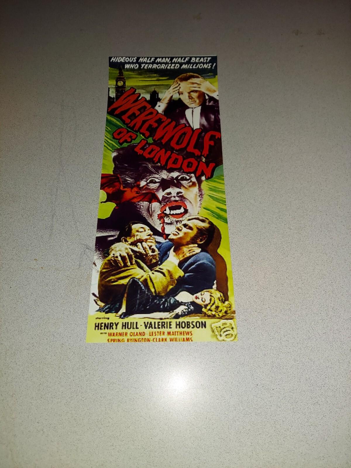 EXTREMELY RARE VINTAGE WEREWOLF OF LONDON POSTER/LOBBY CARD