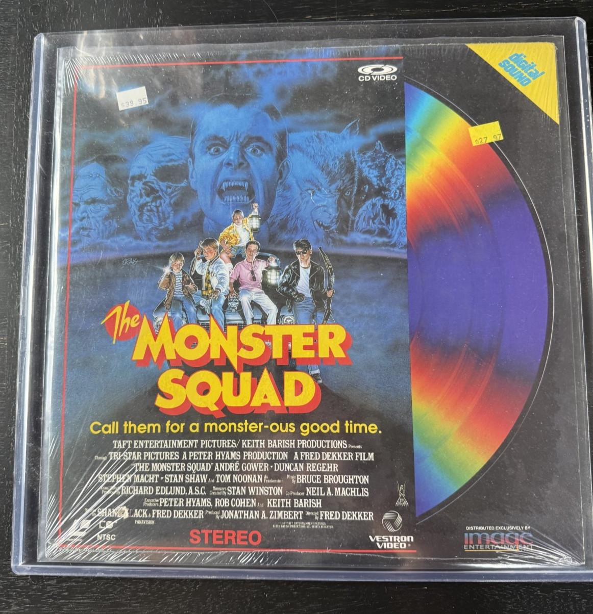 1987 THE MONSTER SQUAD Brand New Sealed LASERDISC *Hole-punched*