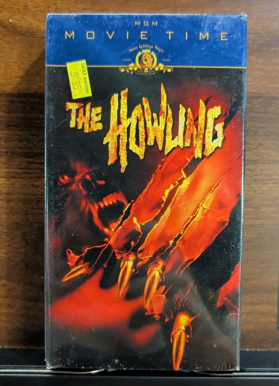 The Howling VHS, new sealed original price sticker 1981 HORROR 