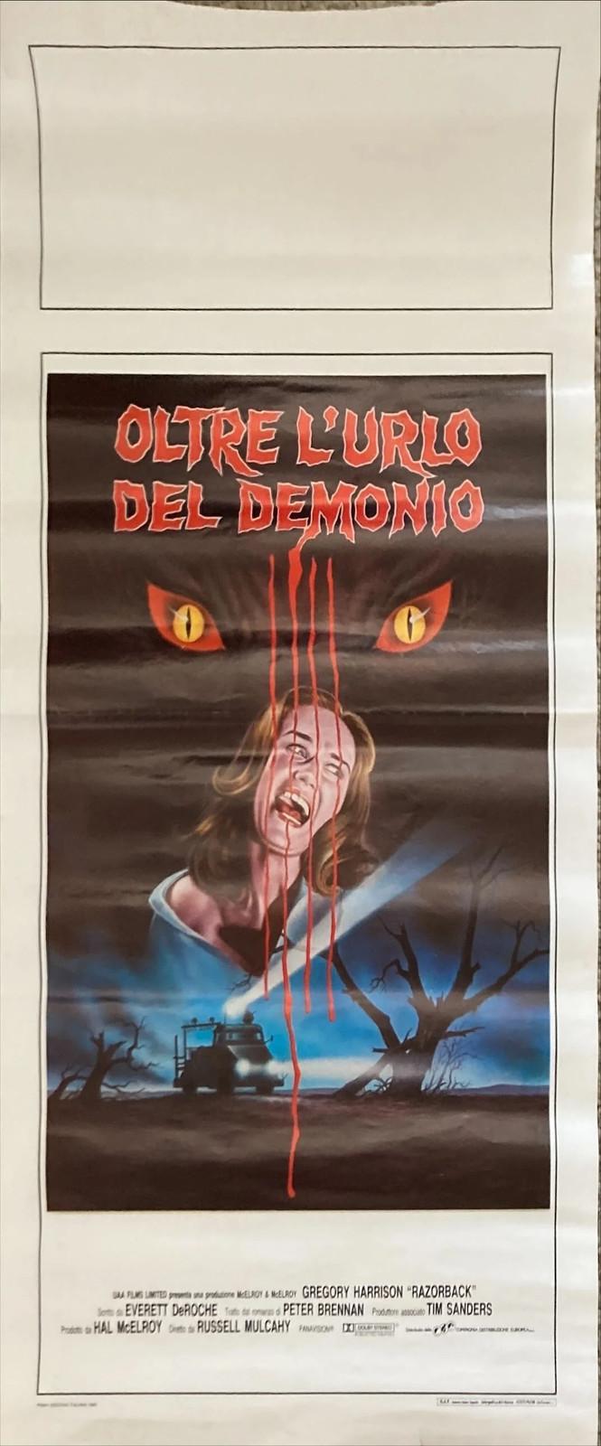 Razorback (1986) Orig Italian Locandine Movie Poster