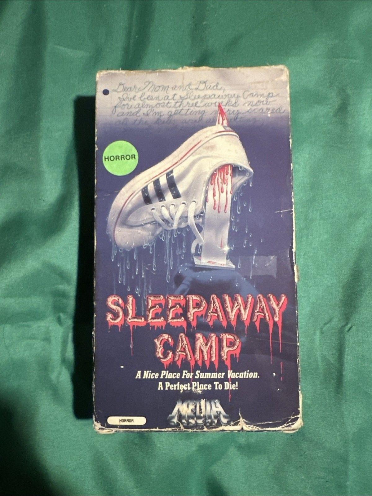 Sleepaway Camp VHS Uncut Box RARE Media Release