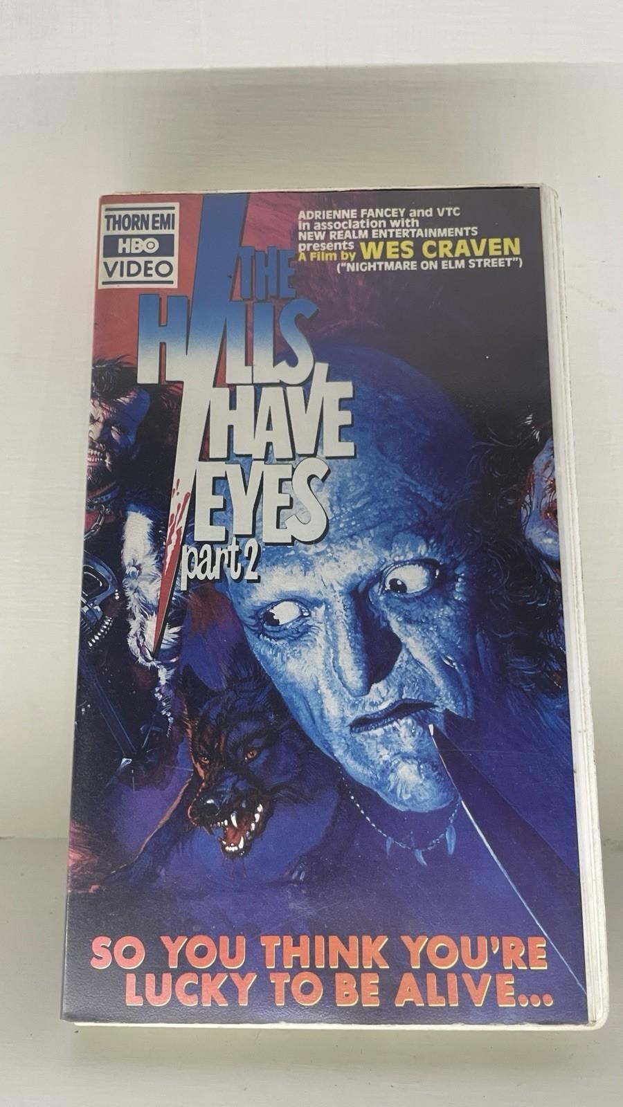 The Hills Have Eyes Part 2 VHS Clamshell Wes Craven Vintage Horror Thorn EMI HBO