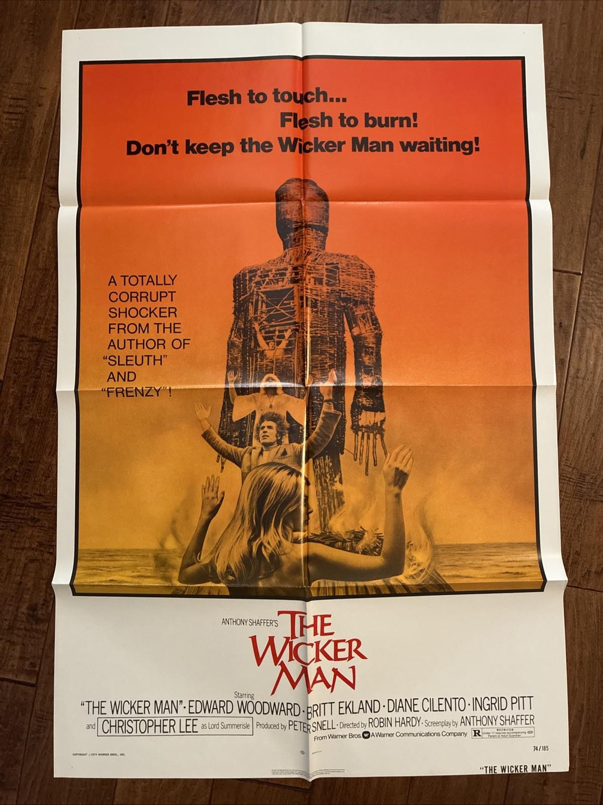 The Wicker Man  - MINT 1974 Original  1sheet Poster- Woodward - Ekland - Lee