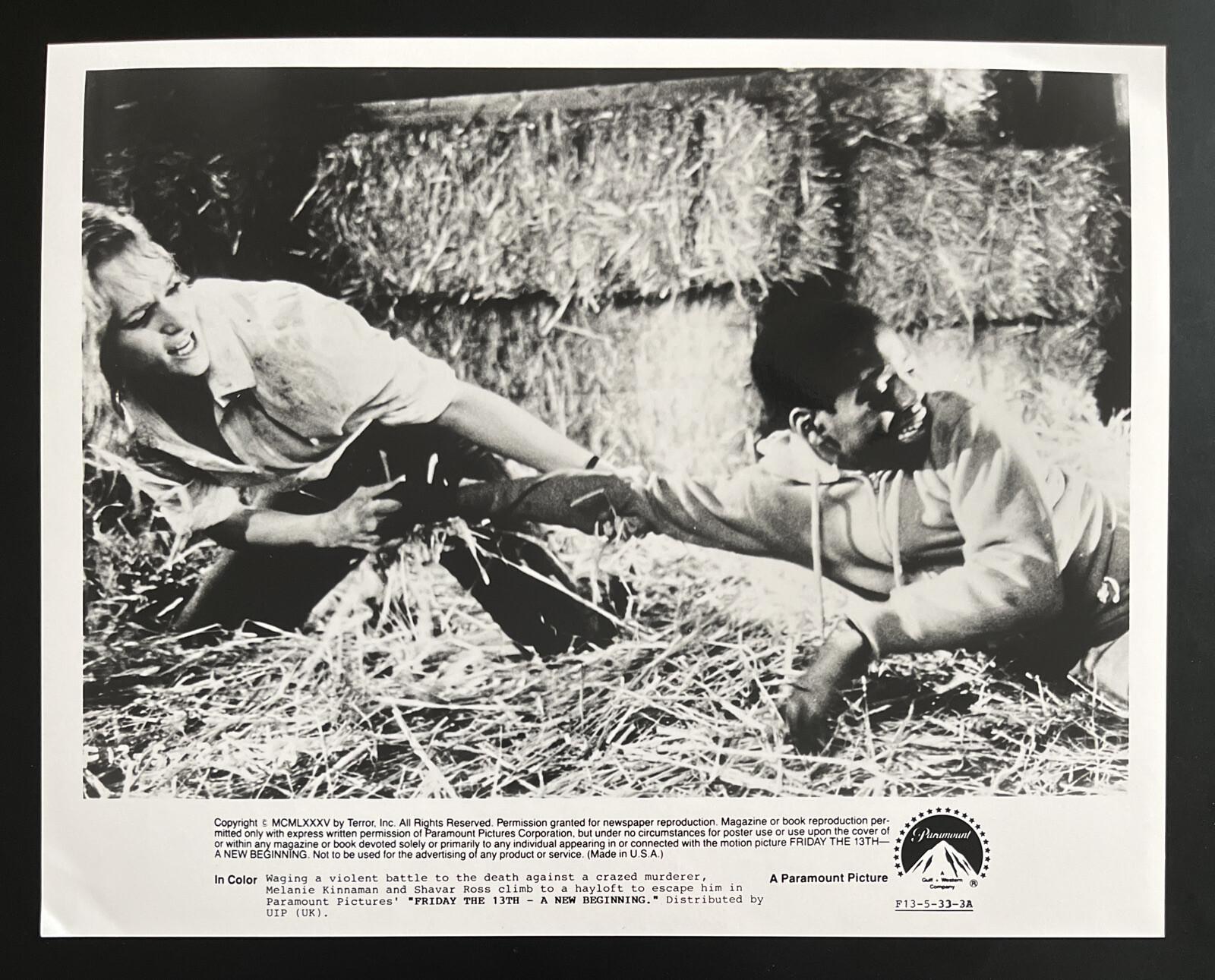 Friday The 13th The New Beginning Press Photo 1985 Jason Horror RARE (E)