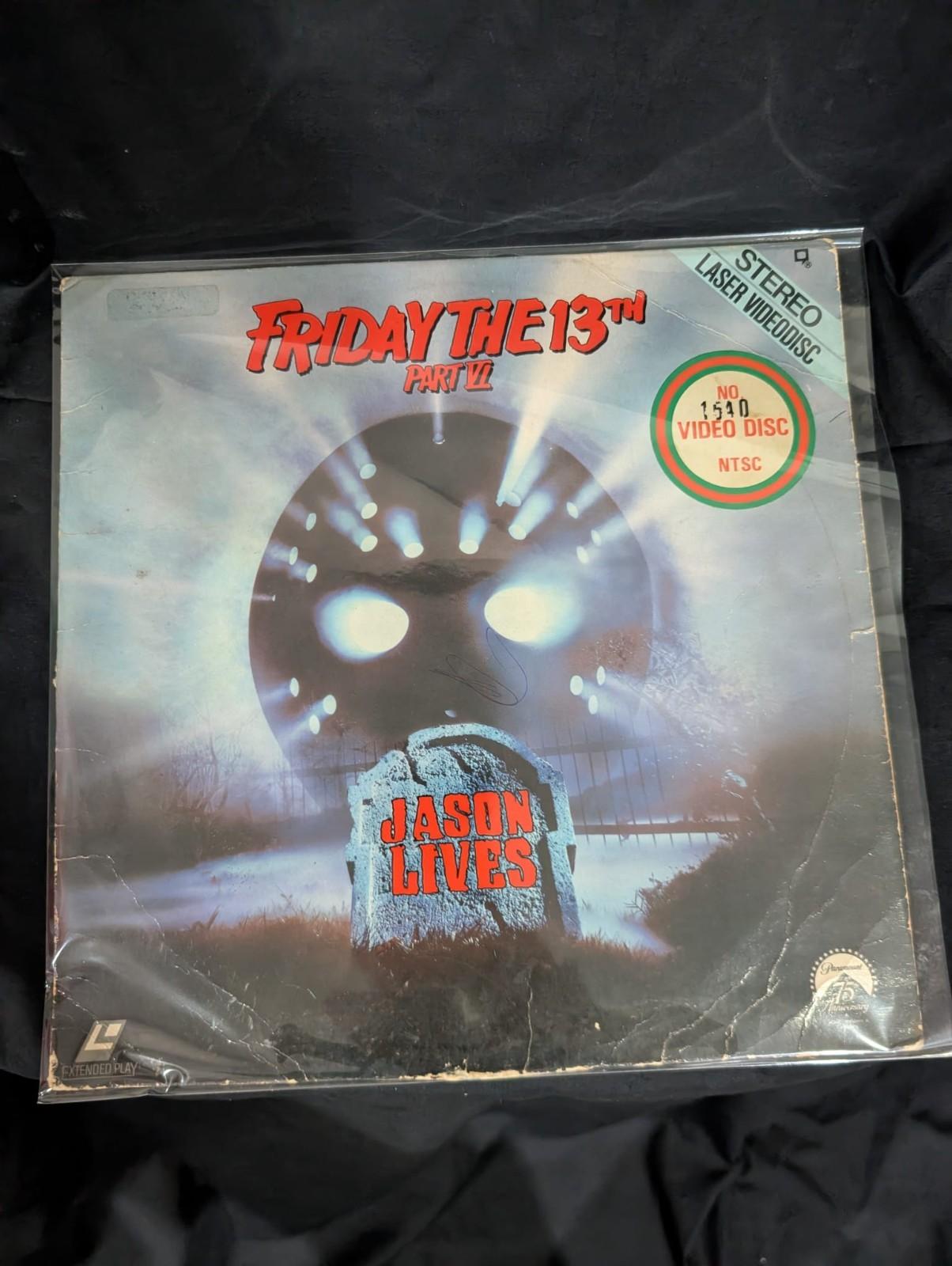 Friday the 13th part 6 Jason Lives  (not a DVD) Laserdisc rare vintage