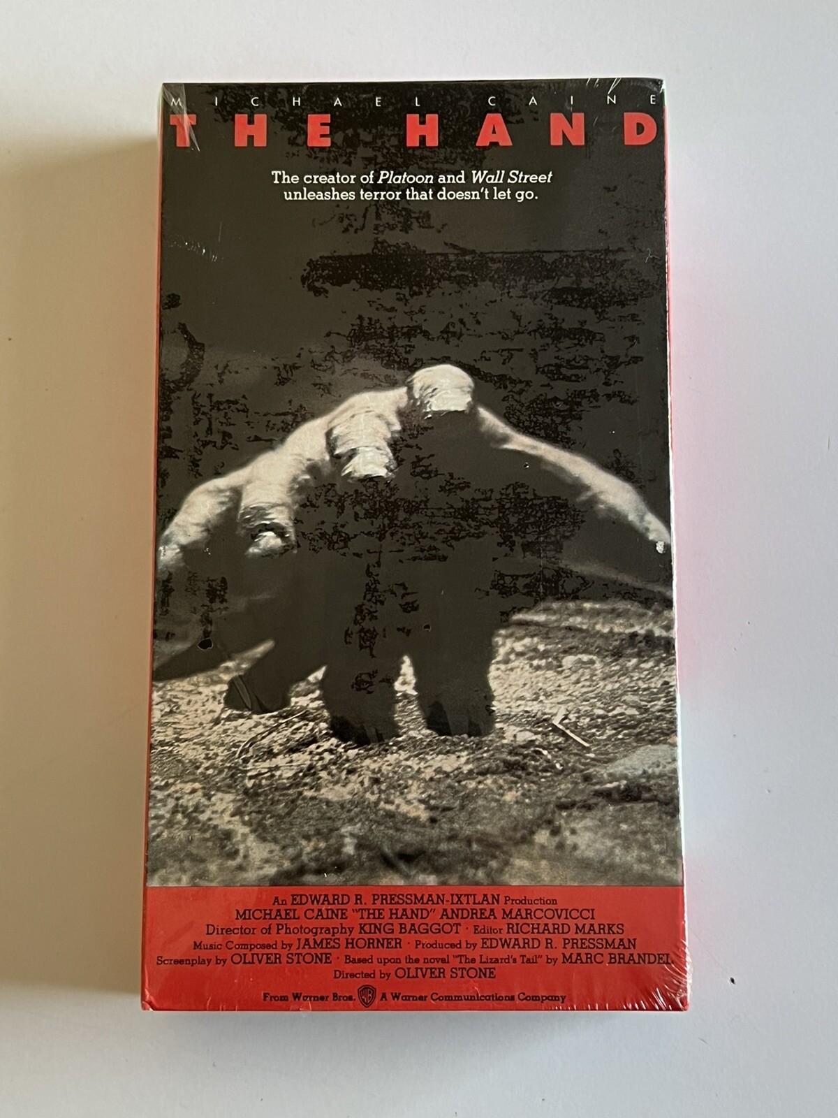 THE HAND - VHS NEW SEALED RARE - 1981 Michael Caine - HORROR - WARNER WM