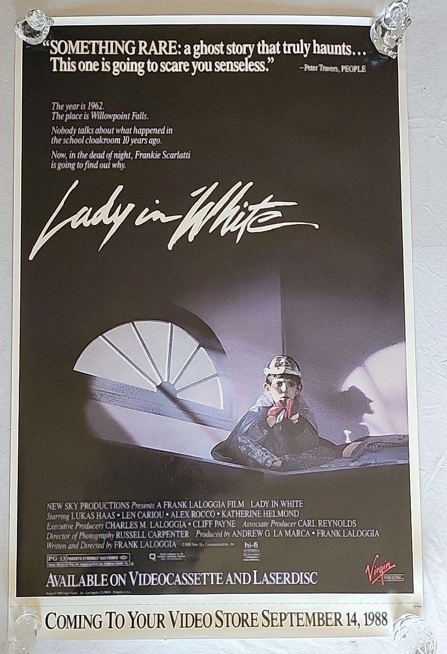 1988 "Lady In White" Rare Original Rolled Movie Theater Promo Poster ~40"×26"