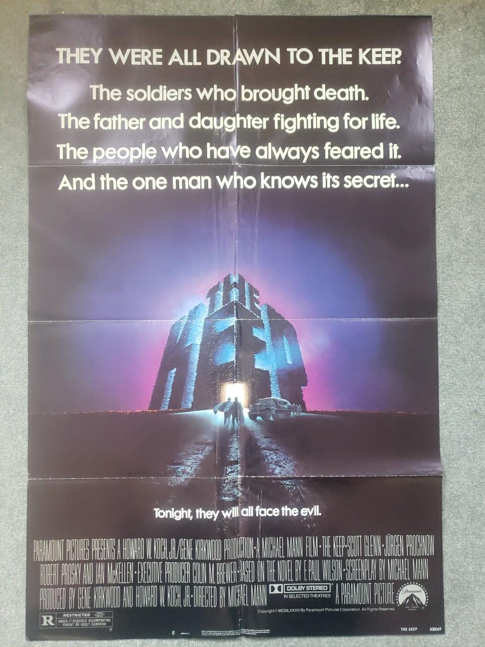 THE KEEP - Original 1983 US ONE SHEET Cinema Poster MICHAEL MANN HORROR Folded