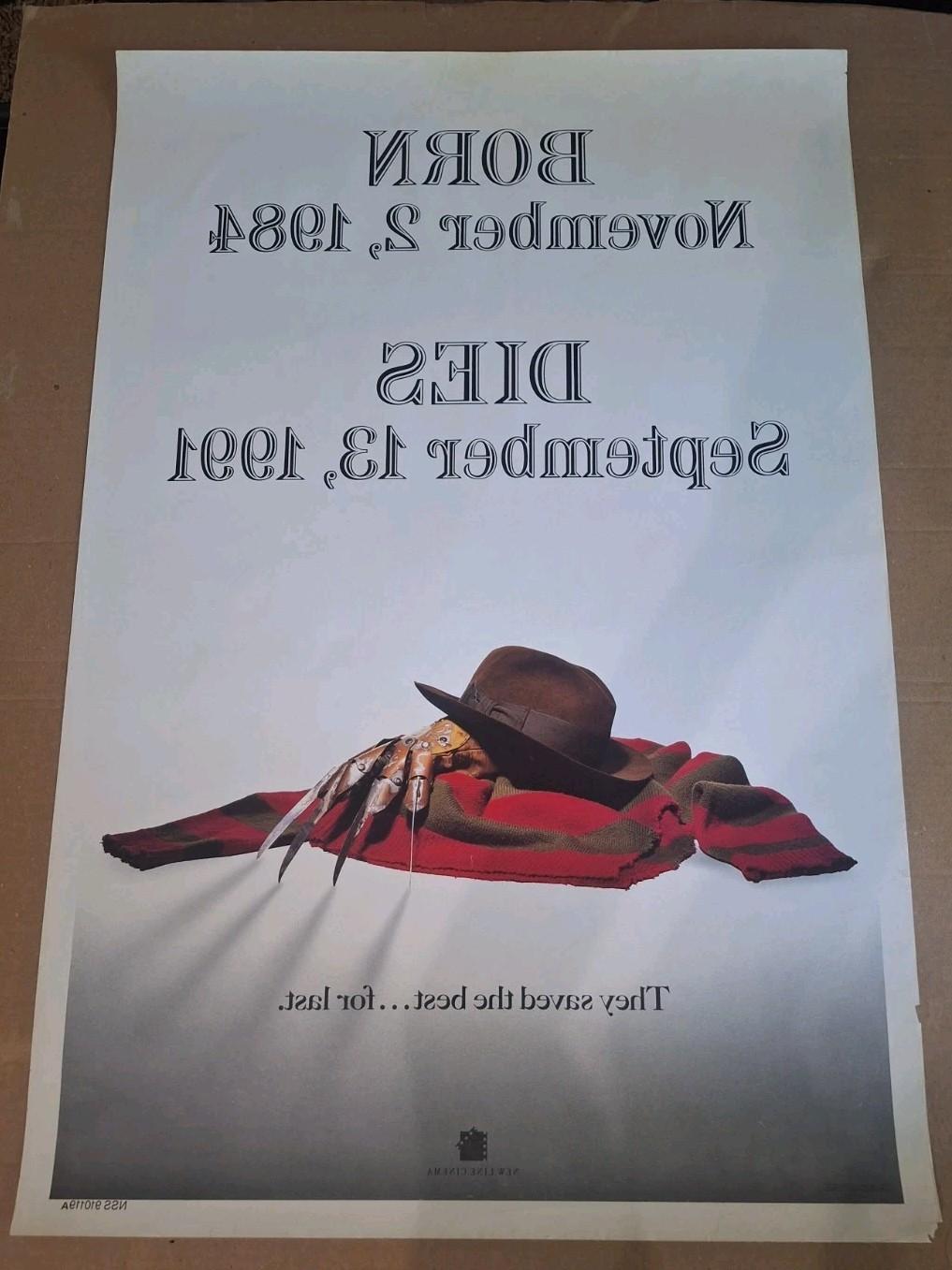 FREDDY'S DEAD: THE FINAL NIGHTMARE ~1991~ Authentic ULTRA RARE Studio Misprint