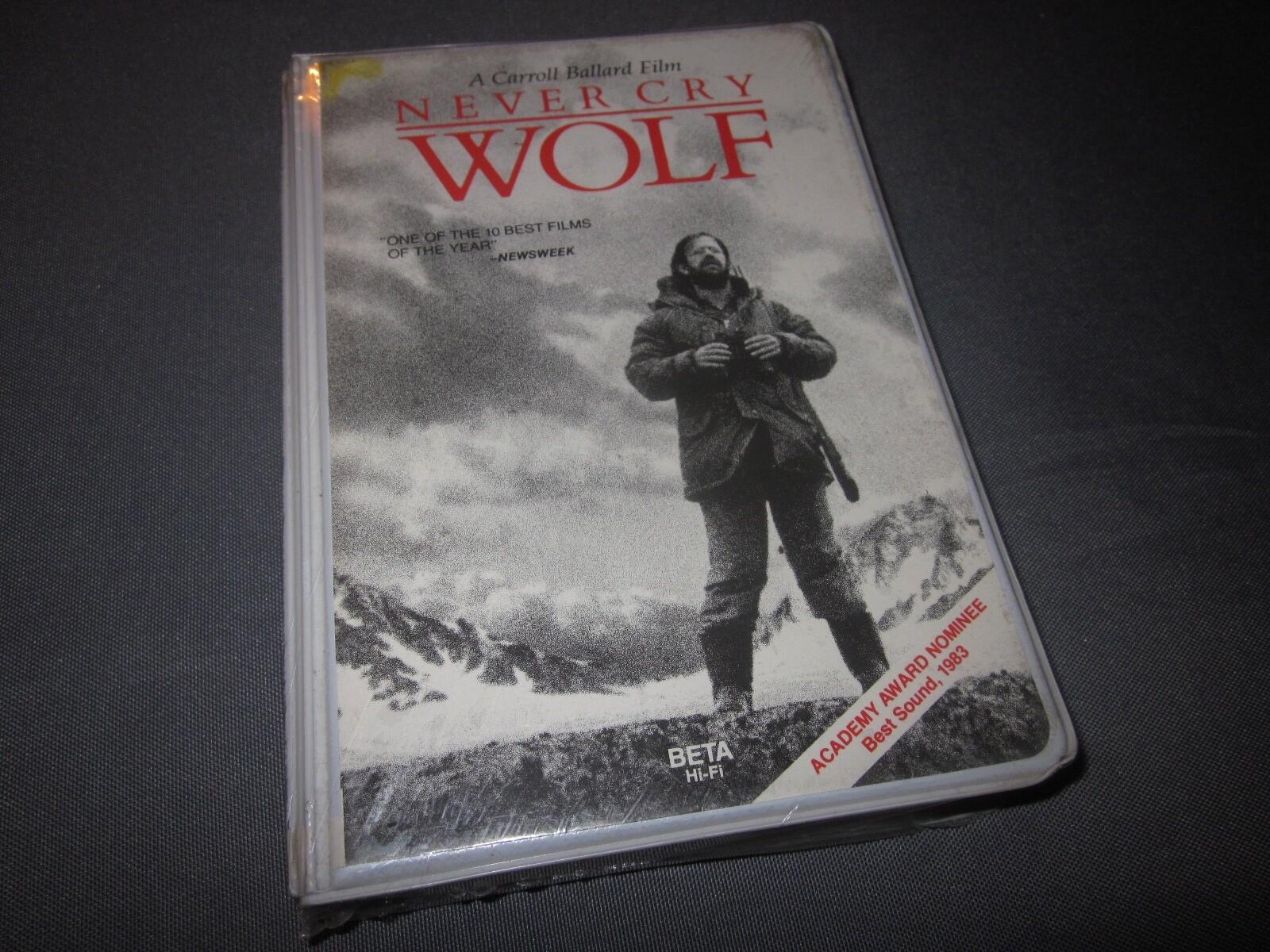 Walt Disney NEVER CRY WOLF BETAMAX Beta Tape not vhs RARE SEALED NEW OOP