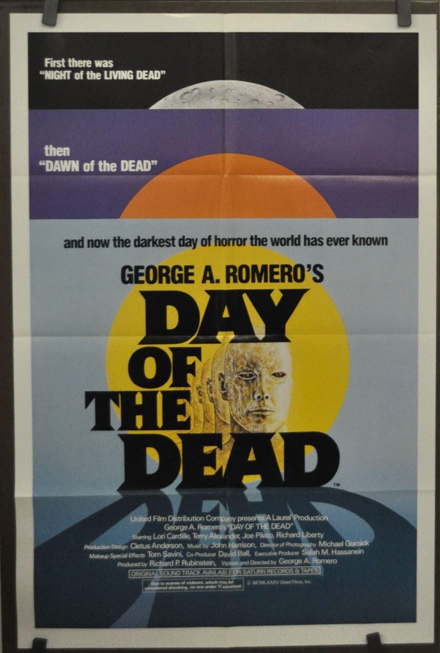 Day Of The Dead 1985 ORIGINAL 27X41 NM MOVIE POSTER LORI CARDELLI GEORGE ROMERO
