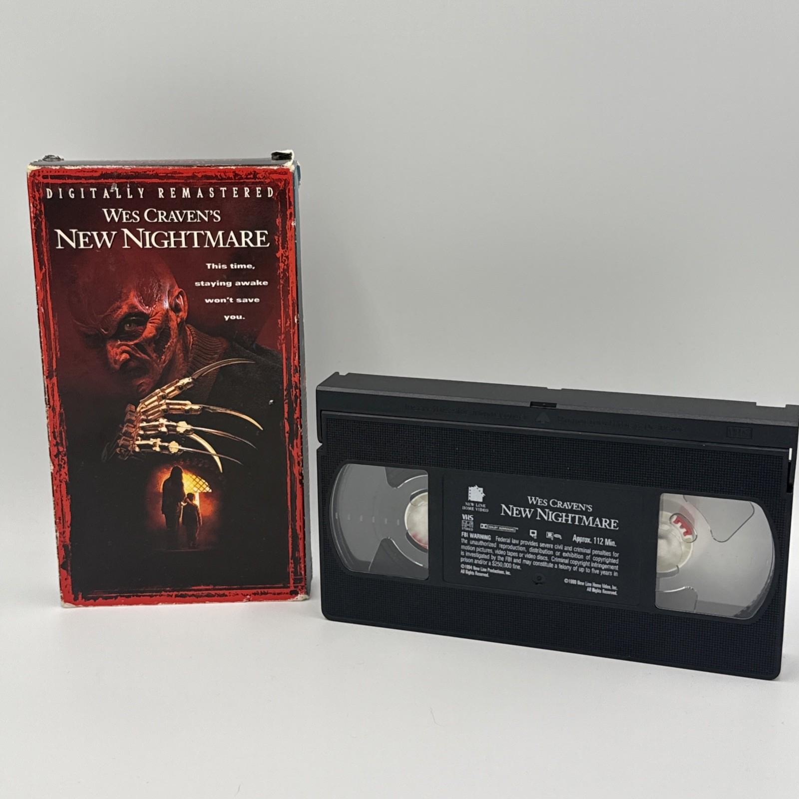 WES CRAVEN'S NEW NIGHTMARE Robert Englund 1994 VHS Vintage Cult Horror Tested!