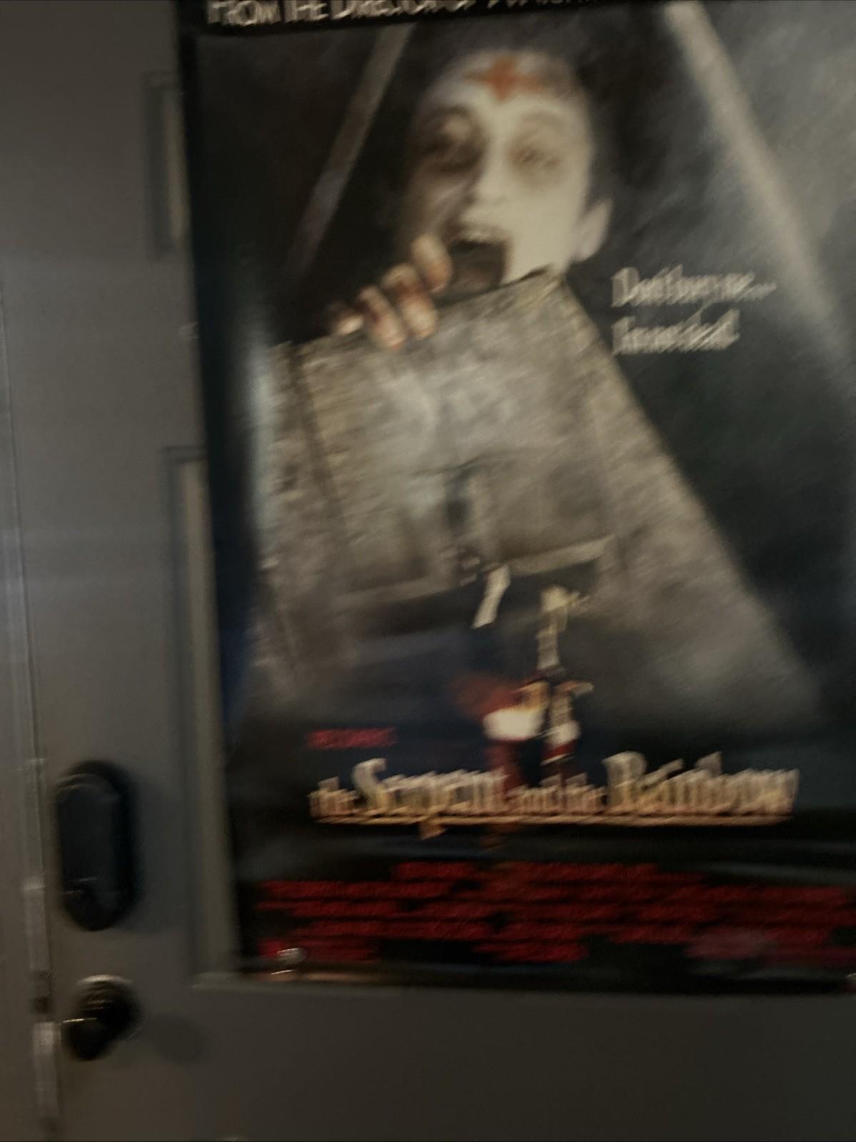 ORIGINAL VINTAGE 27x41 ONE SHEET MOVIE POSTER 1987 THE SERPENT AND THE RAINBOW