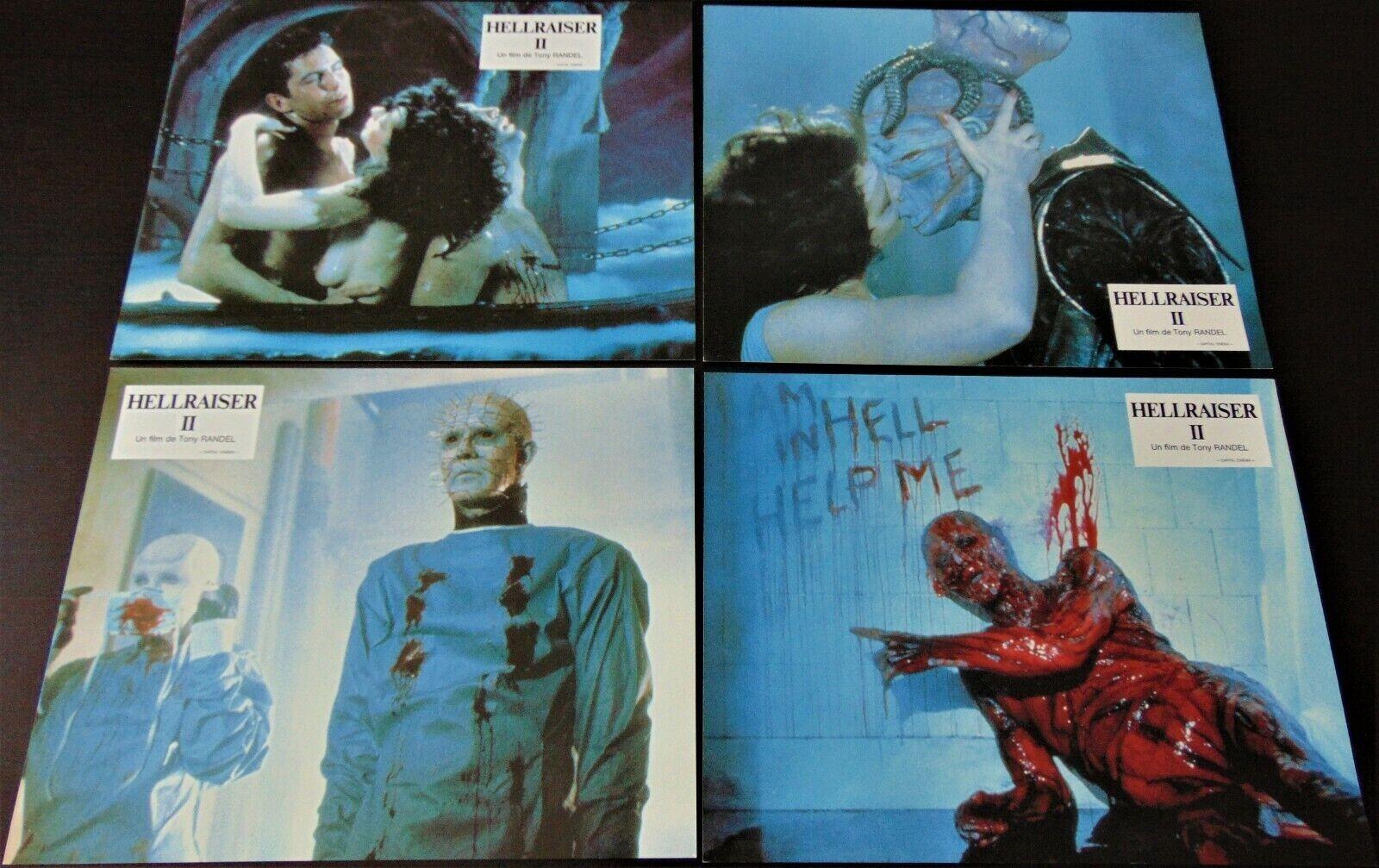 Hellraiser II 8 Original French Lobby Cards 9/11 1988