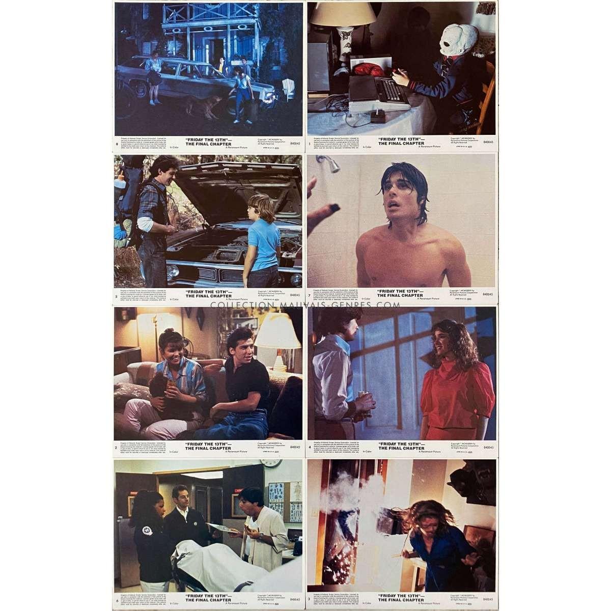 FRIDAY THE 13TH THE FINAL CHAPTER U.S Lobby Cards x8 - 8x10 in. - 1984 - Joseph