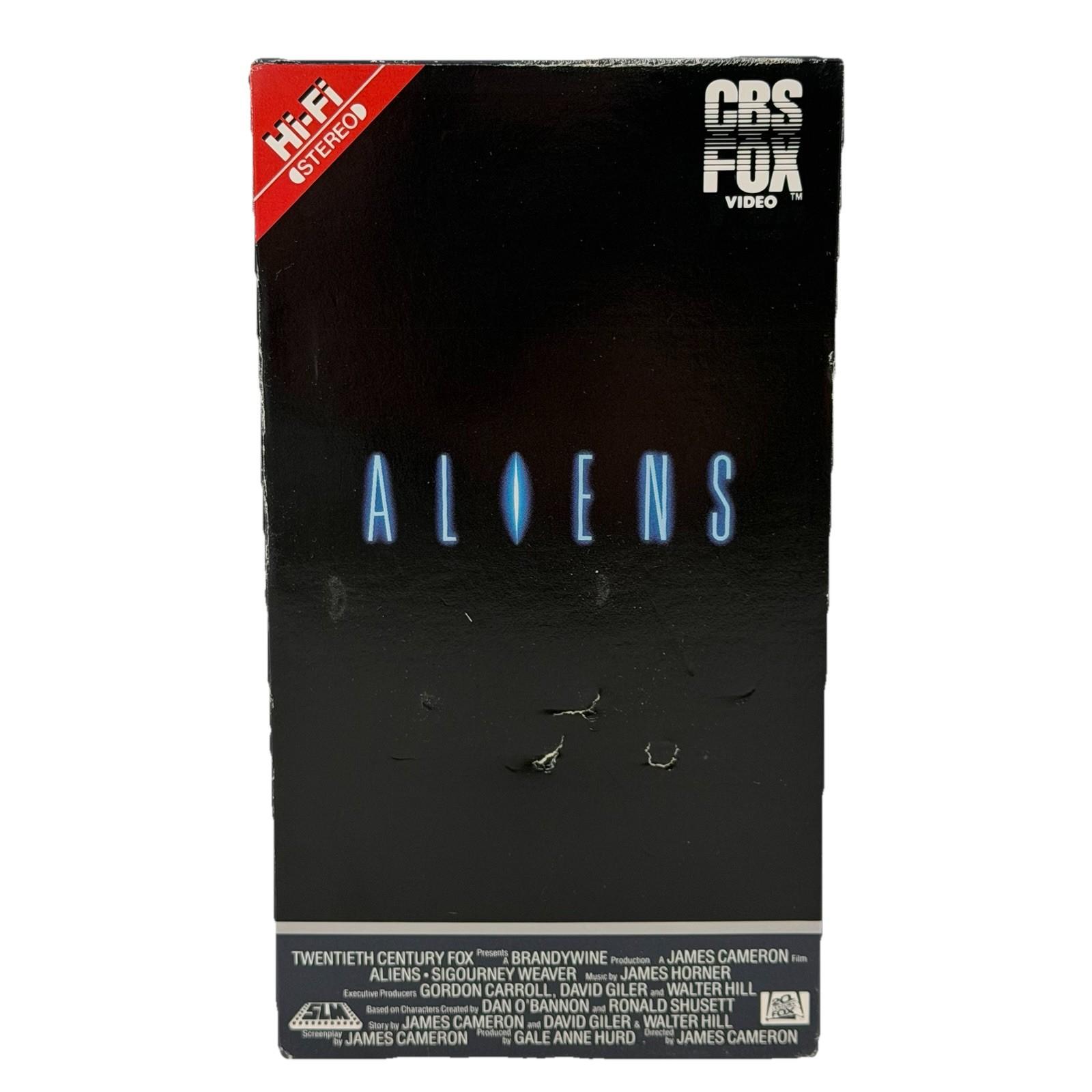 ALIENS 1987 Original Release VHS CBS FOX RED LABEL Sigourney Weaver HORROR