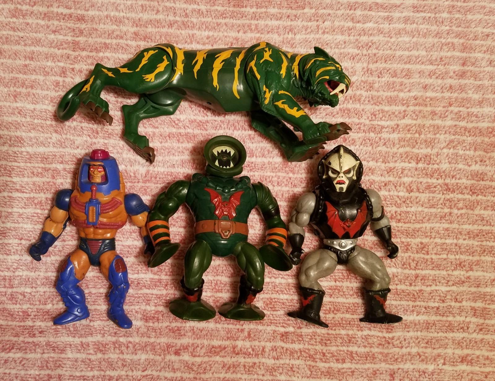 Vintage 1980s/2001 Mattel Masters of the Universe MOTU Action Figure Lot (USED)