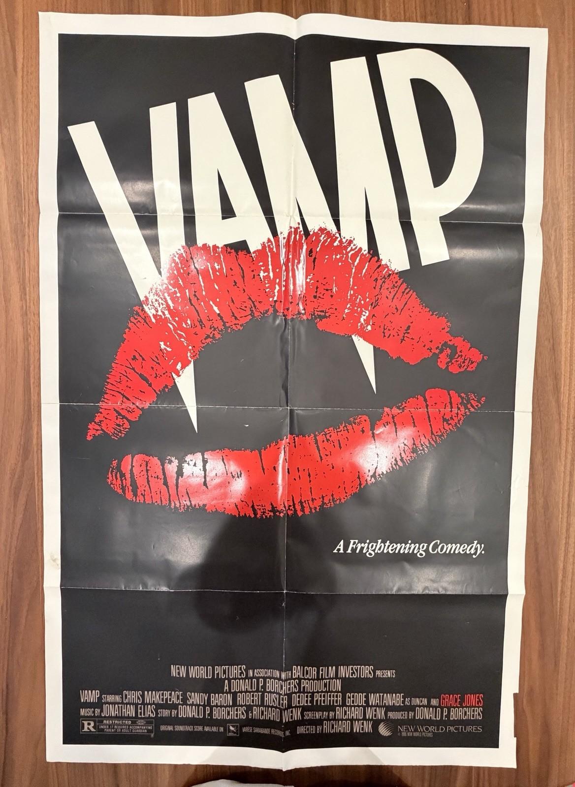 Original US “Vamp” Movie Poster Comedy Horror 1986