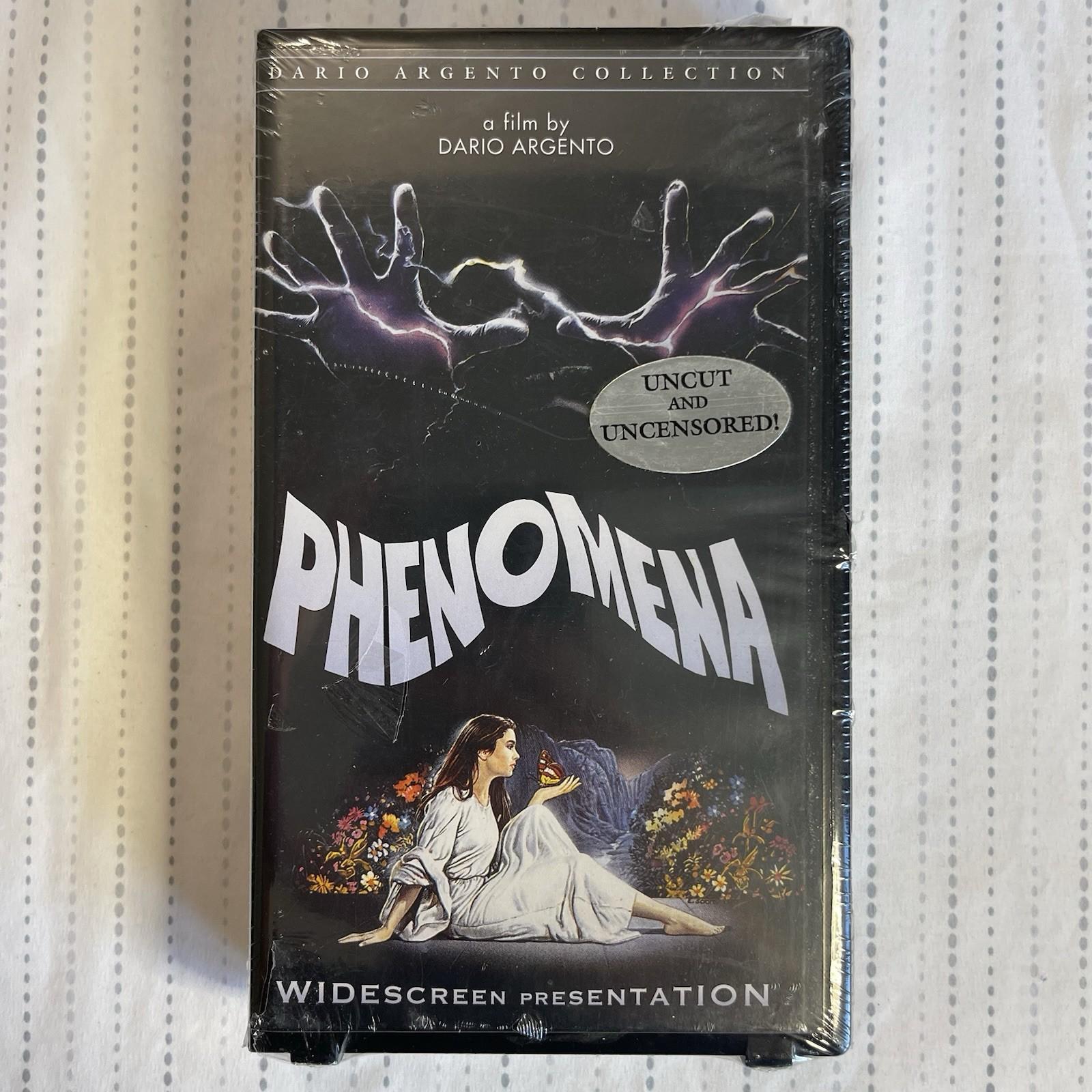 Phenomena Uncut Uncensored VHS Tape Dario Argento Anchor Bay SEALED NEW Horror