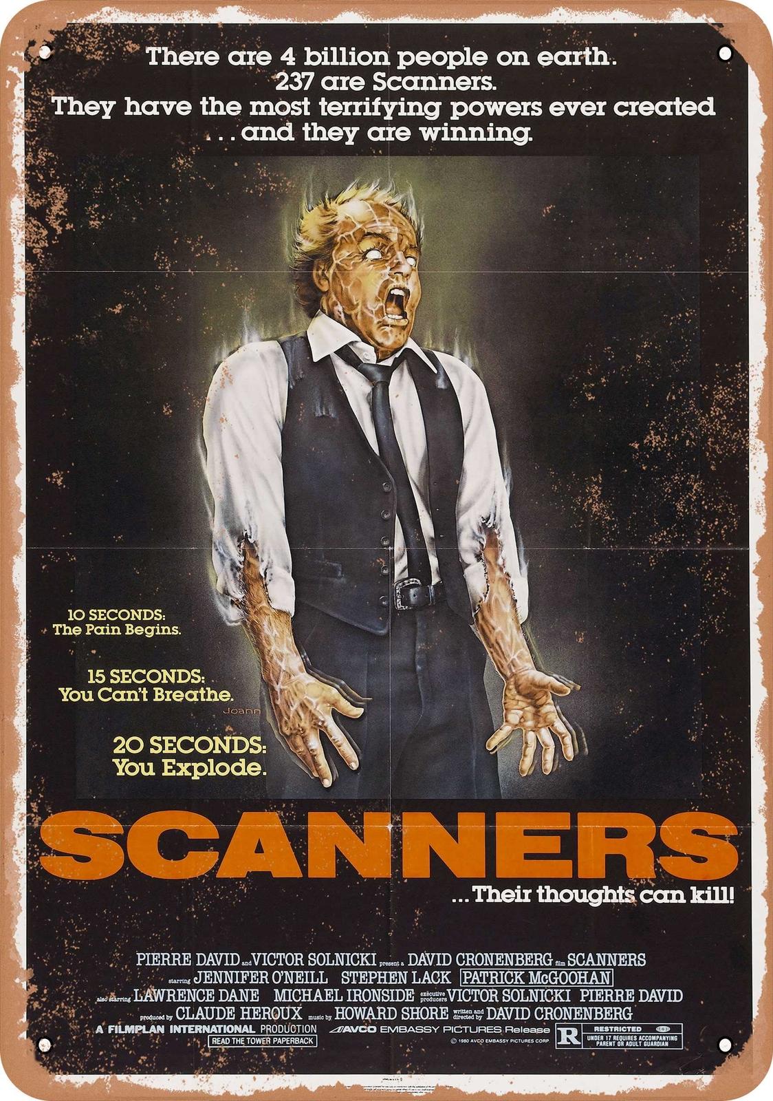 METAL SIGN - Scanners (1981) 1 - Vintage Look