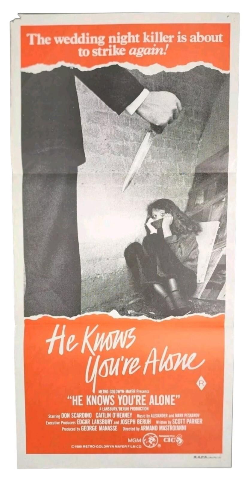Daybill He Knows You're Not Alone Original Australian Vintage Poster Tom Hanks