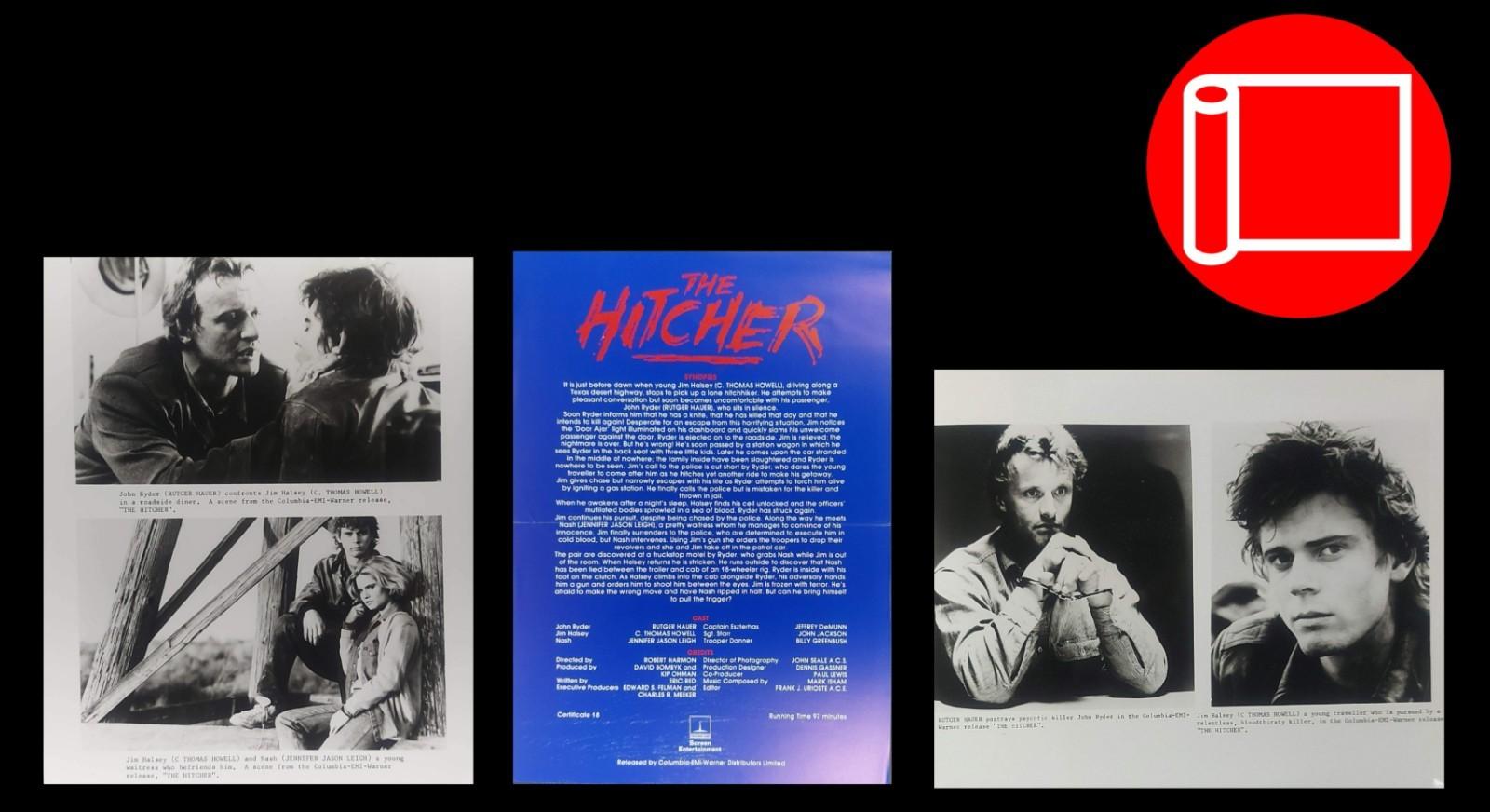 THE HITCHER ORIGINAL UK FILM PUBLICITY PRESS KIT STILLS 1986