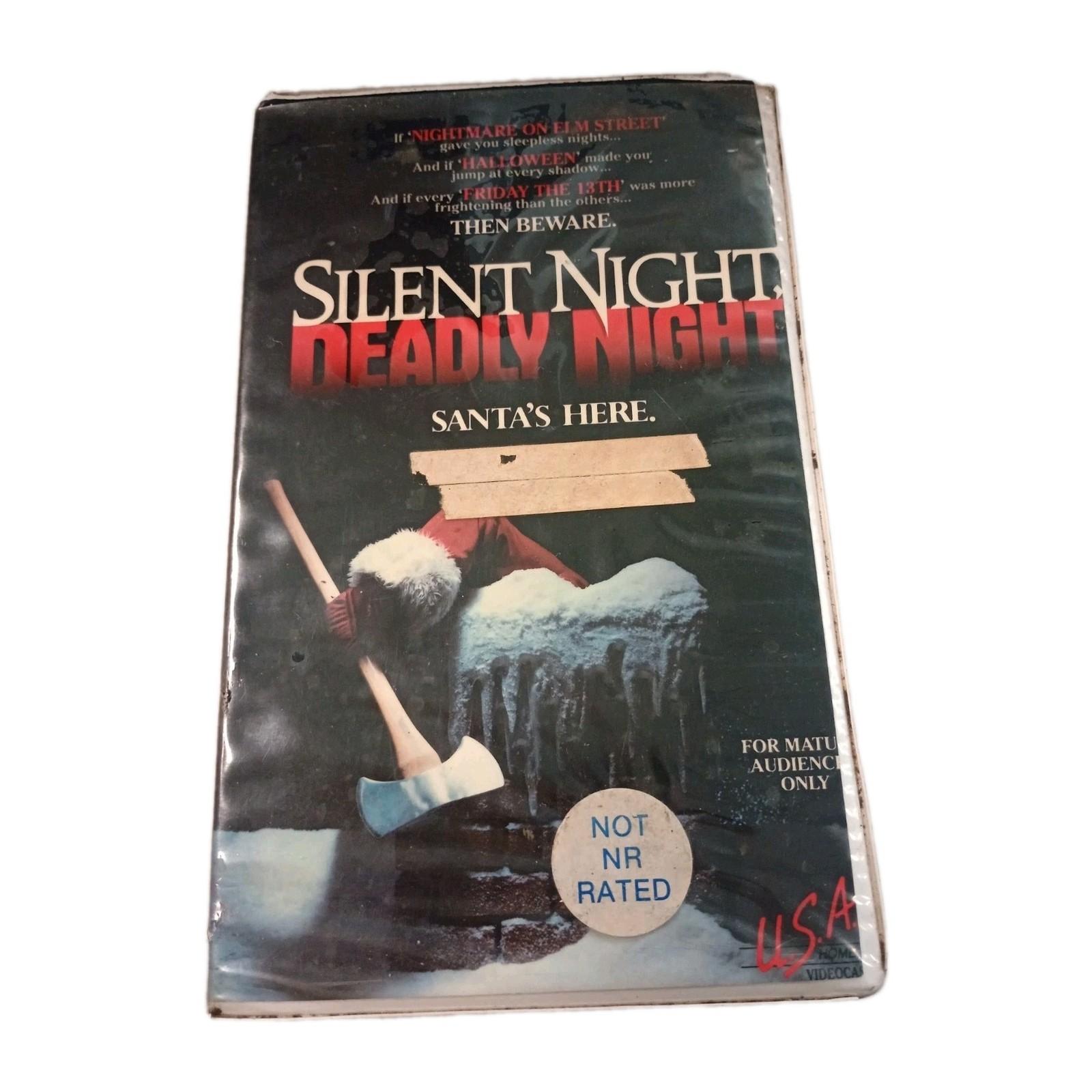 Rare! Silent Night Deadly Night Cut -Box. Ex-Rental 1984 Big Box VHS Horror P.R.