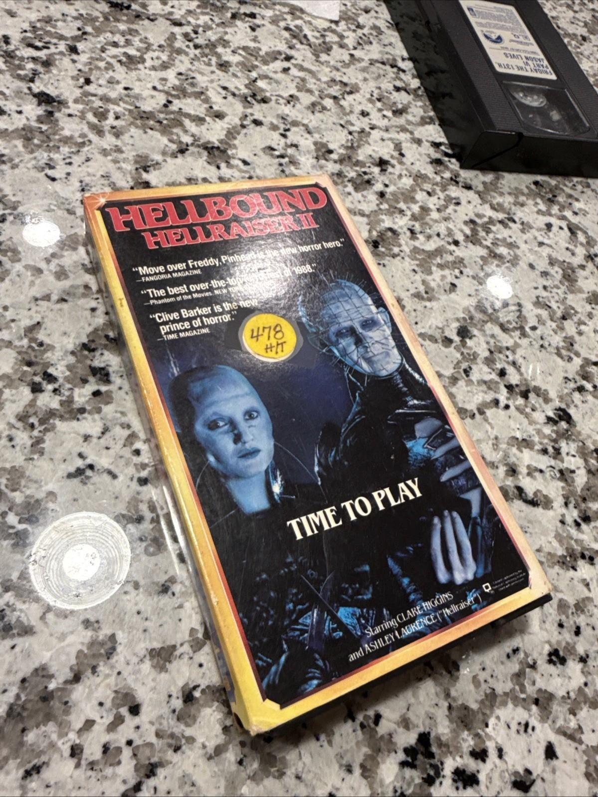 Hellbound Hellraiser II VHS Vintage Cult Action Horror Movie (1990) Pre-owned 