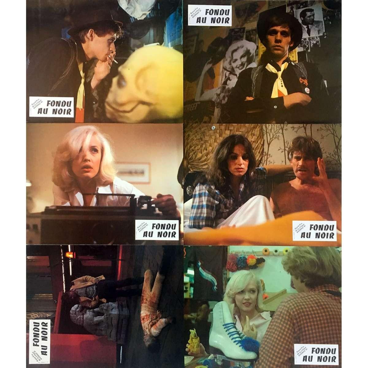 FADE TO BLACK Original Lobby Cards x6 - 9x12 in. - 1980 - Vernon Zimmerman, Denn