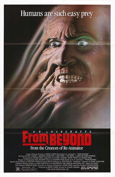 From Beyond (1986) Movie Poster, Original, SS, Unused, NM, Folded