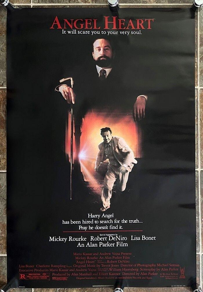 ANGEL HEART - 1987 - original 27x40 ROLLED Movie Poster - ROBERT DENIRO, L.BONET