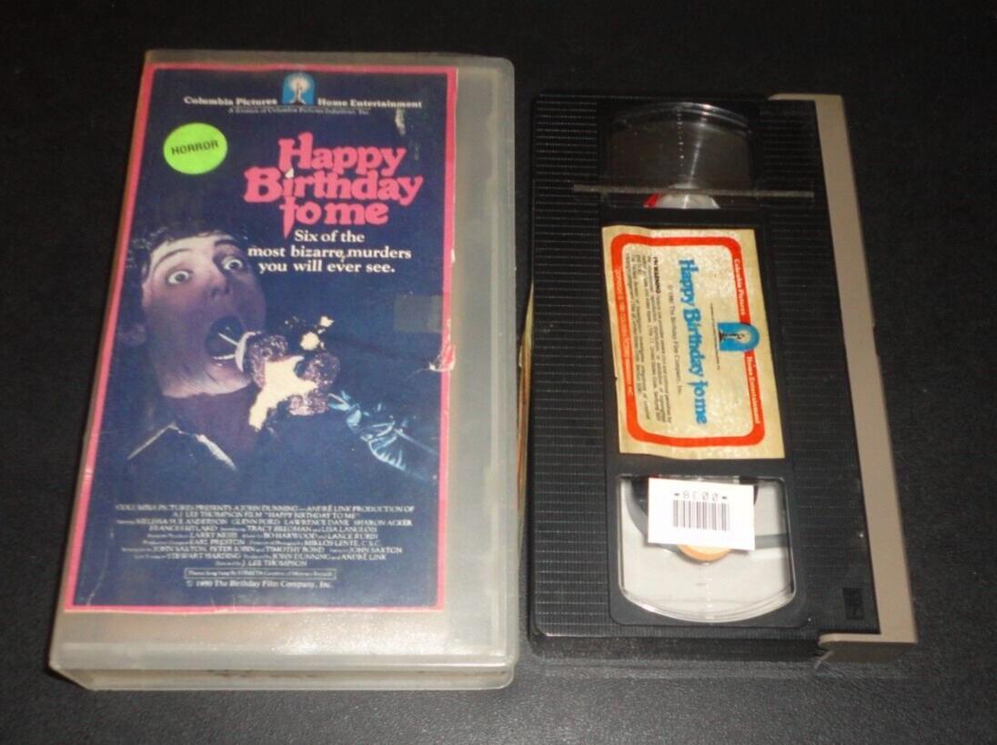 Happy Birthday To Me (VHS, 1981) Glenn Ford Rare Horror Slasher HTF OOP Original