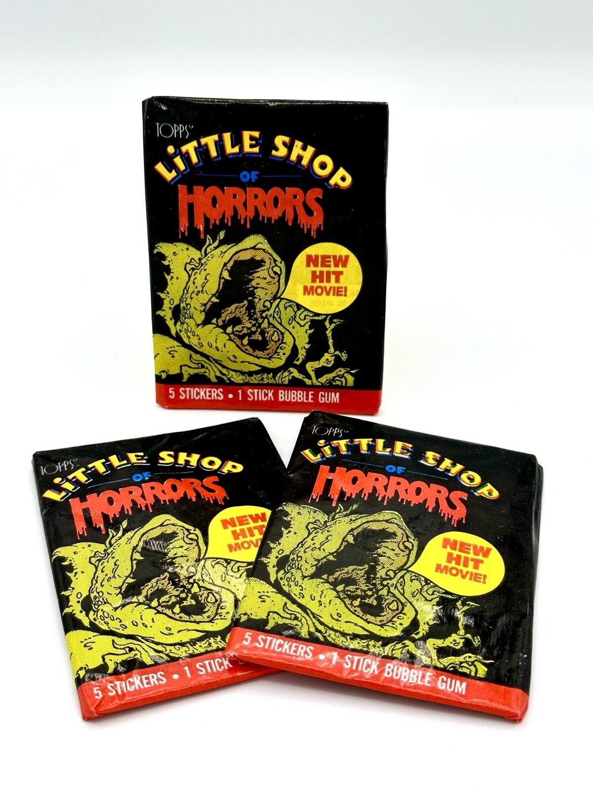 3-Pack Lot 1986 Topps Little Shop Of Horrors Cards, VINTAGE RARE