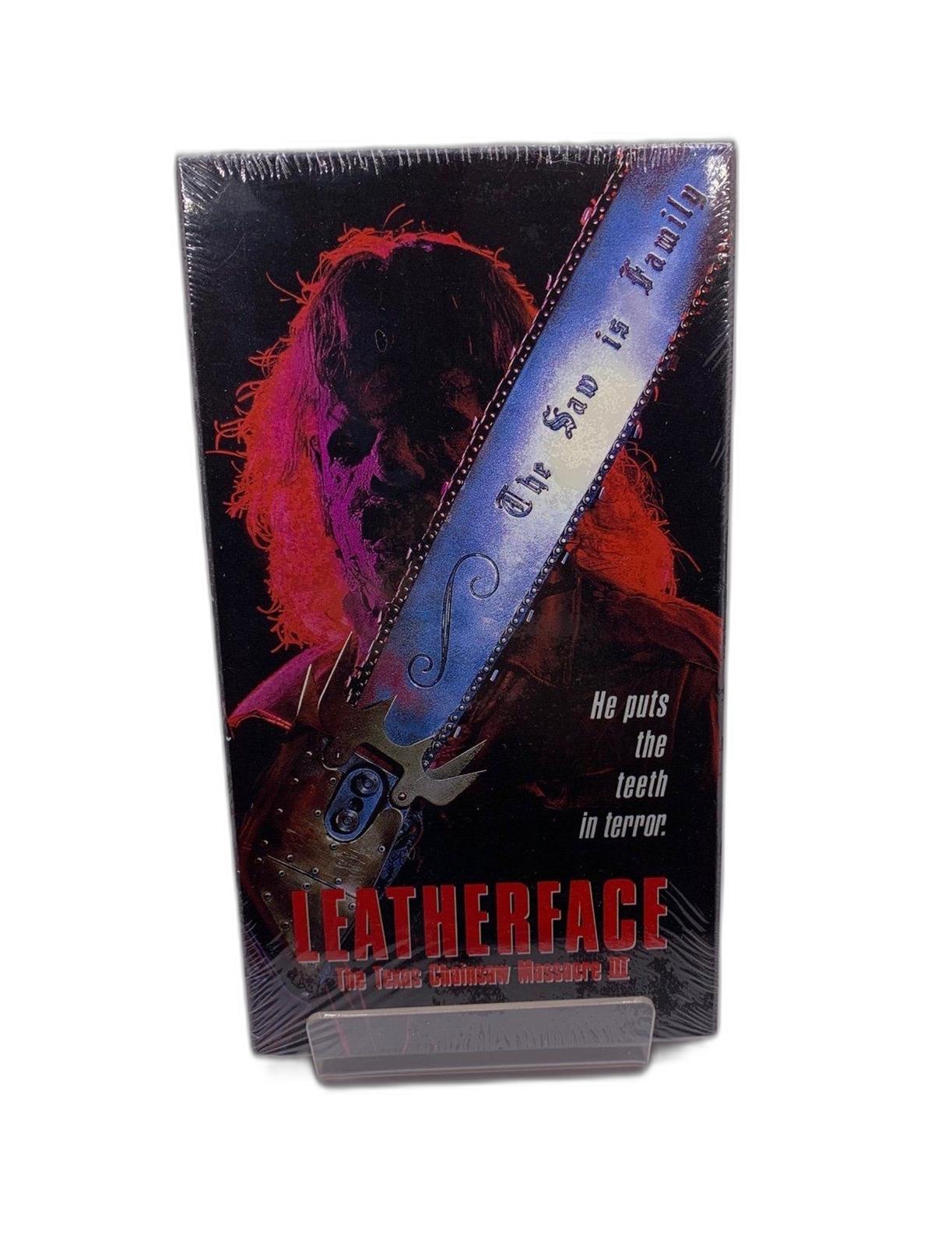 First Print Vintage Leatherface The Texas Chainsaw Massacre 3 1990 VHS SEALED