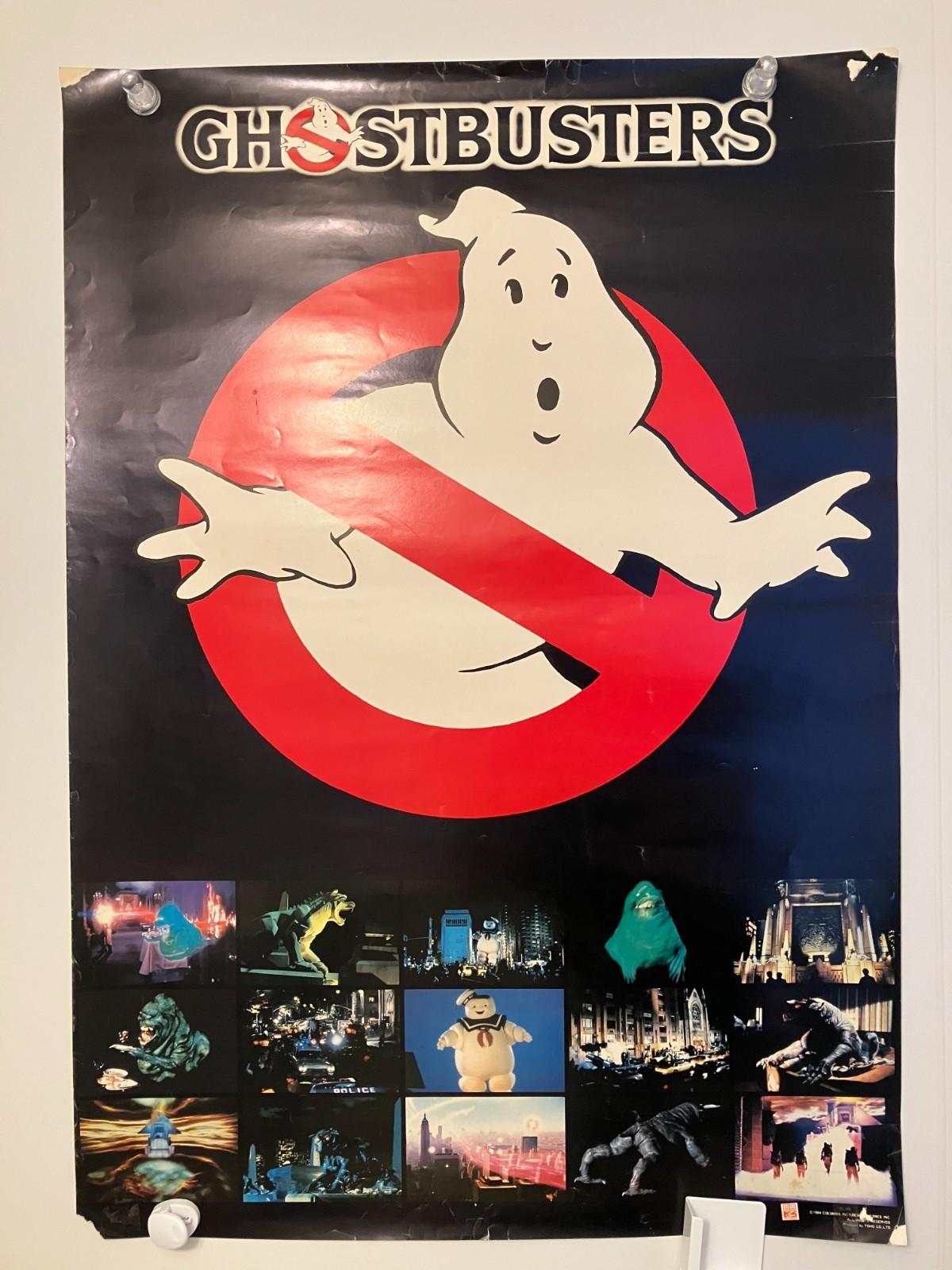 *SUPER RARE* JAPAN B2 GHOSTBUSTERS (1984) ORIGINAL POSTER Full-size Murray