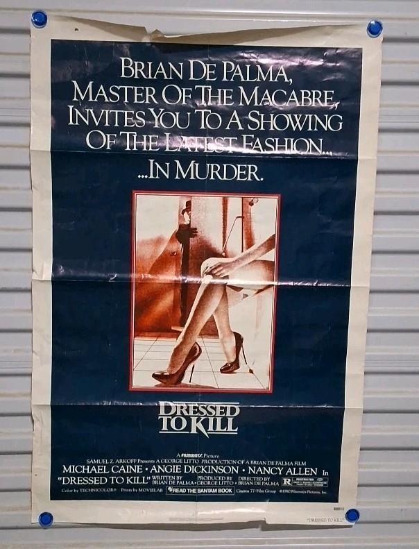 DRESSED TO KILL ROLLED ORIGINAL ONE SHEET MOVIE POSTER BRIAN DE PALMA (1980) 