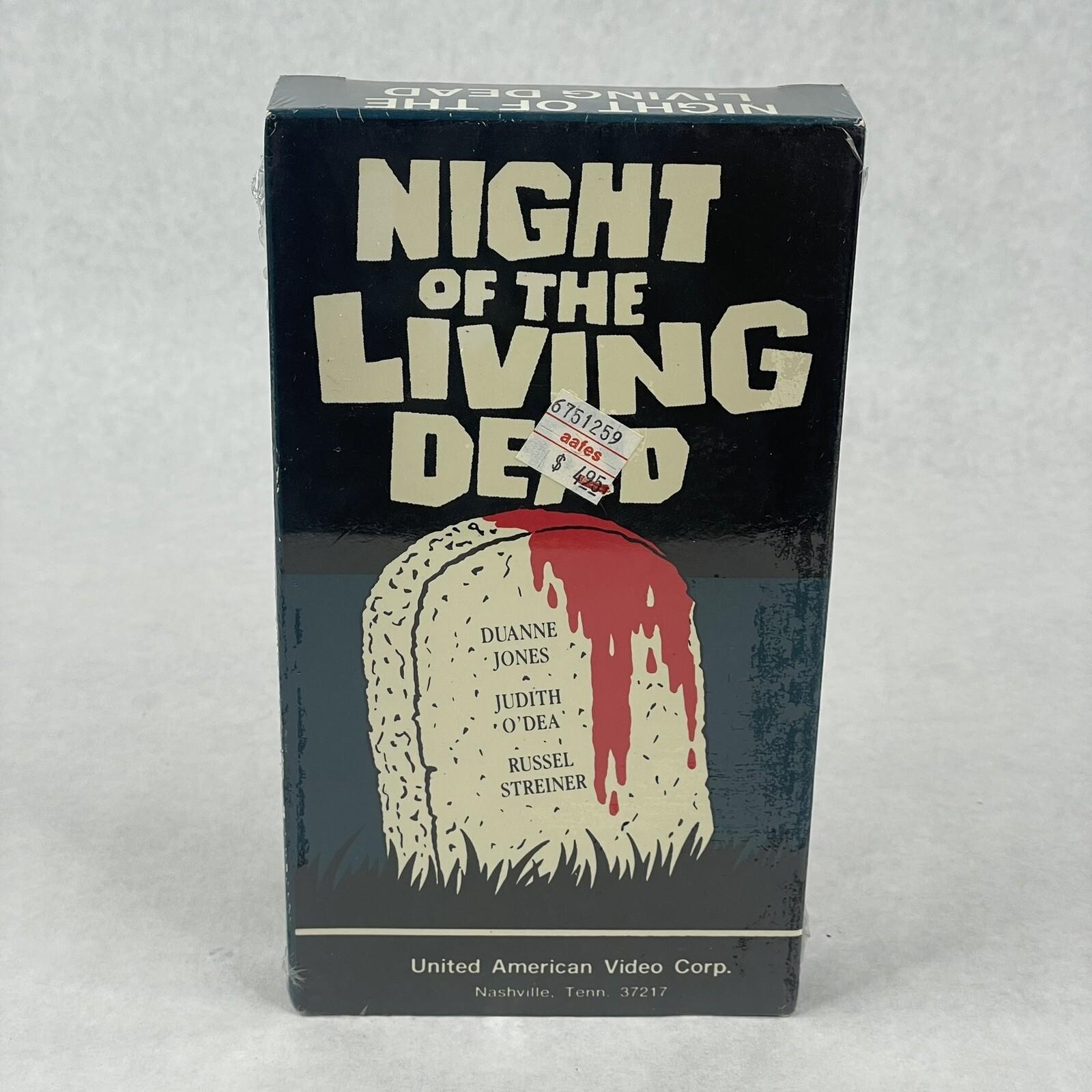 SEALED 1991 Night of the Living Dead VHS RARE United American Video Horror NEW