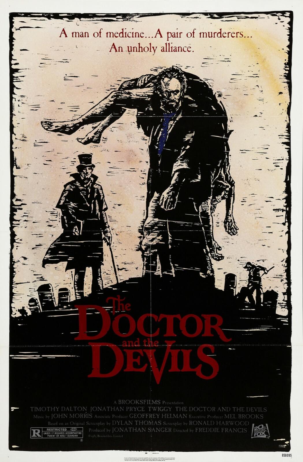 THE DOCTOR AND THE DEVILS (1985) ORIGINAL MOVIE POSTER  -  FOLDED  