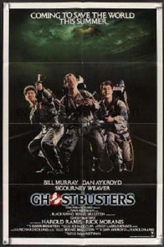 GHOSTBUSTERS ORIGINAL RARE ADVANCE STYLE B 27X41 MOVIE POSTER 1984