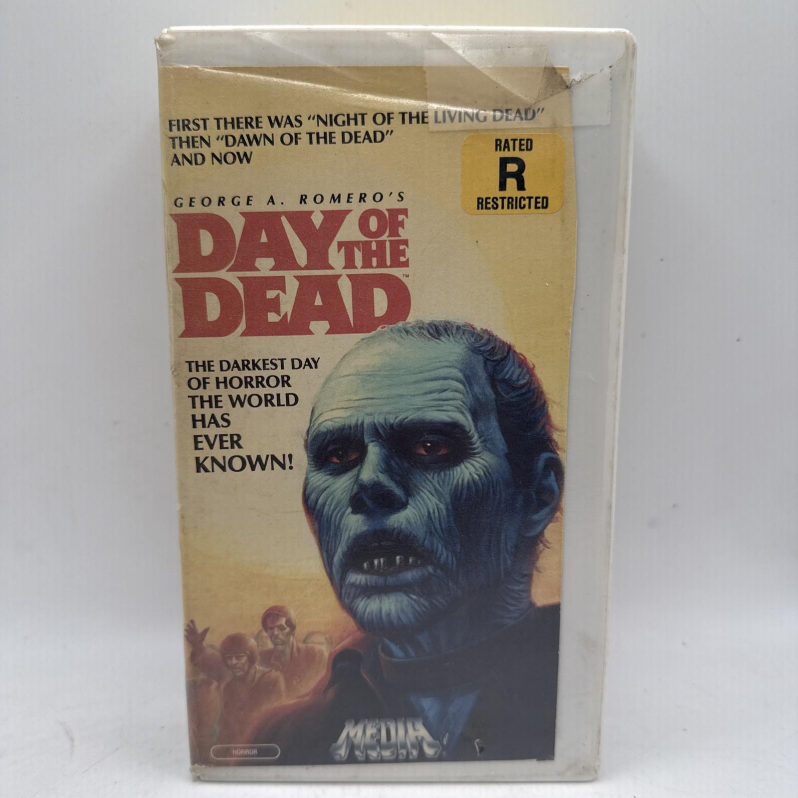 Day of the Dead VHS 1986 Media Home Ent First Release Rare Rental Copy