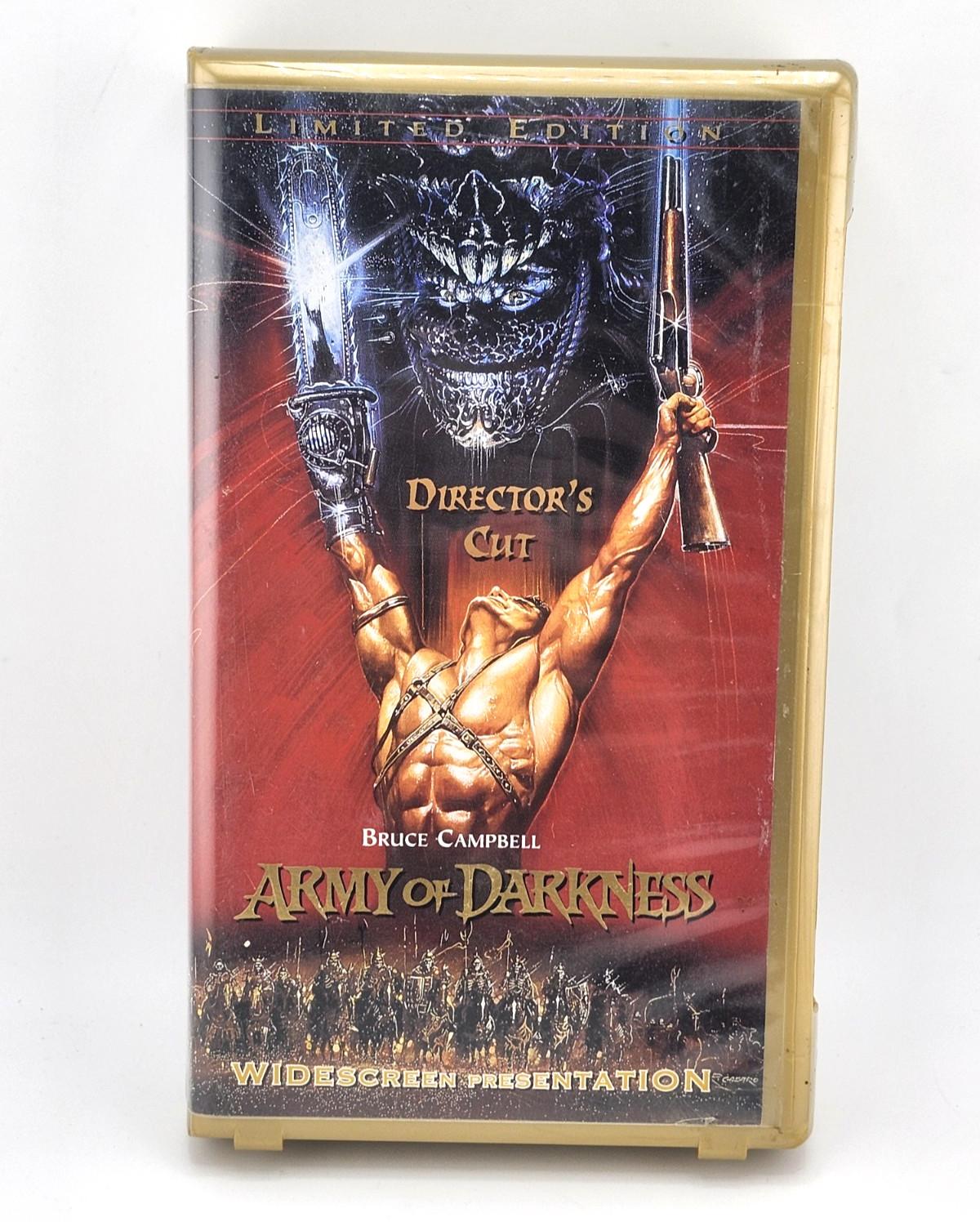 Army of Darkness (1992) Limited Edition VHS Gold Clamshell Directors Cut Number