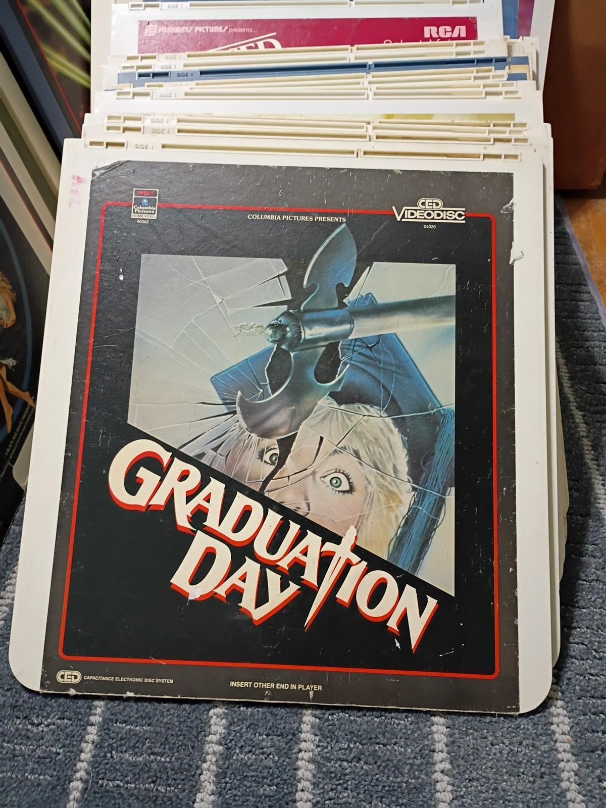 Graduation Day (1981) slasher film Vintage CED Videodisc