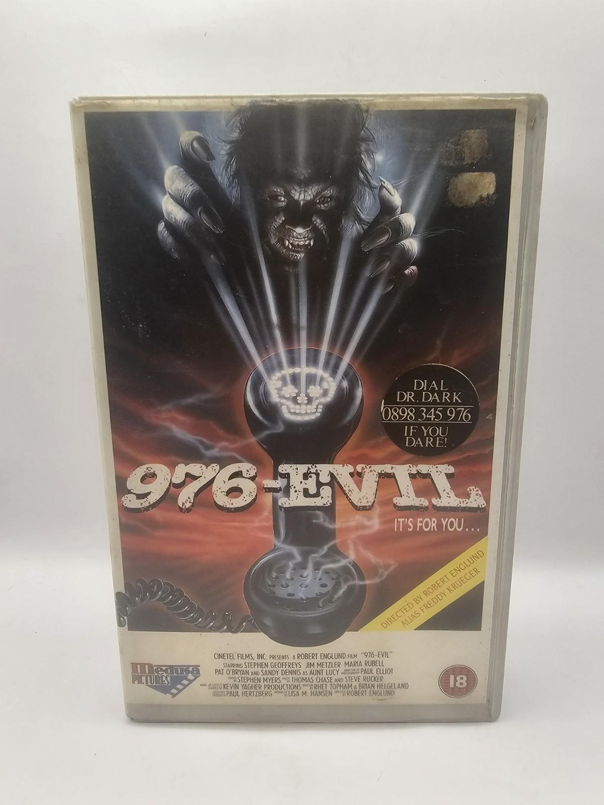 976-EVIL VHS - Ex Rental Big Box Robert Englund 1988 PAL MEGA RARE