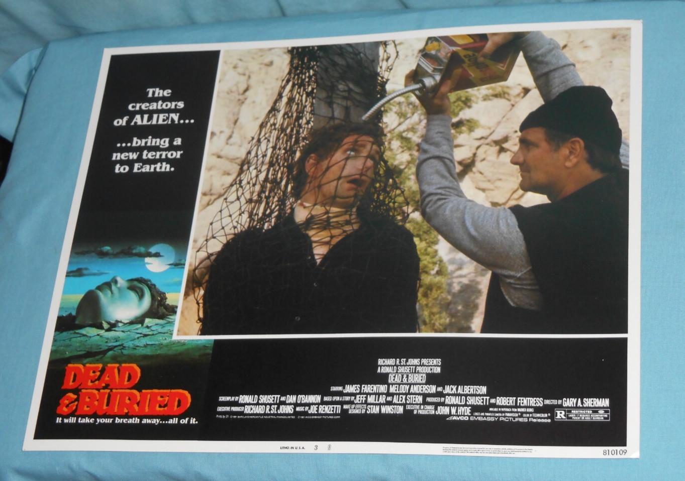 original DEAD AND BURIED lobby card #3