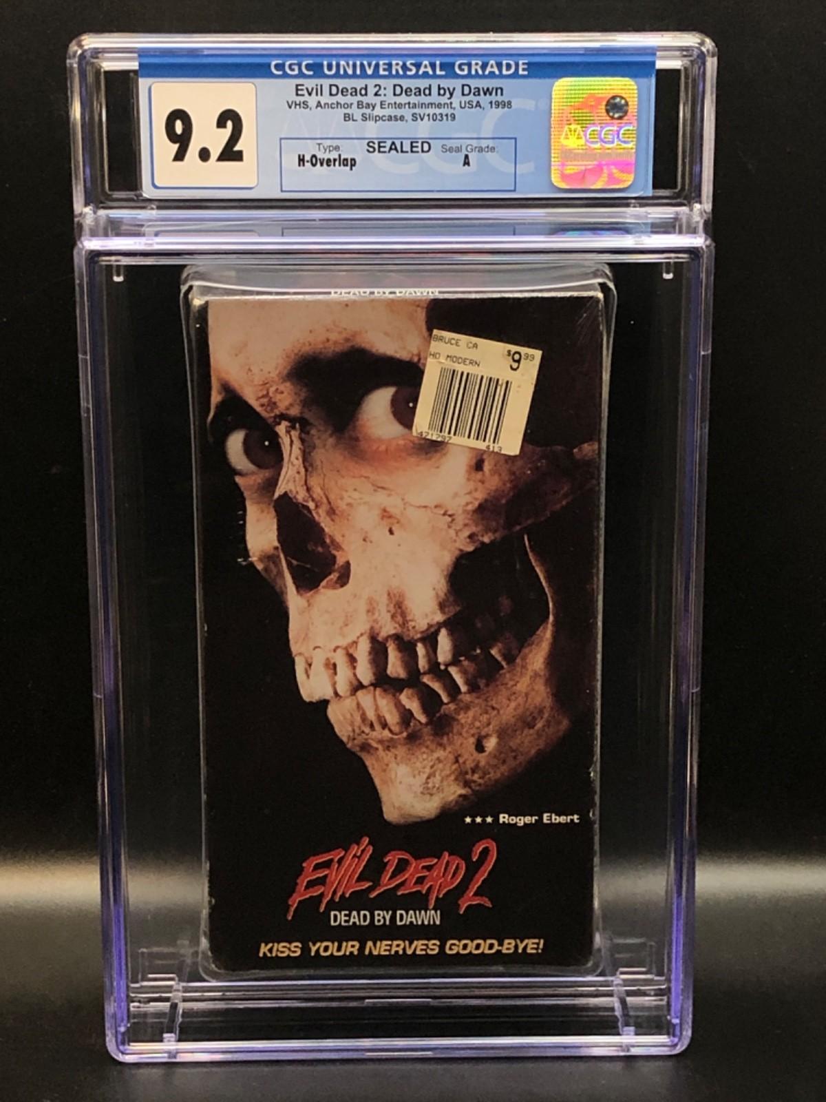 Evil Dead 2 (1987) - 1998 VHS - Graded CGC 9.2 - SEALED Graded A