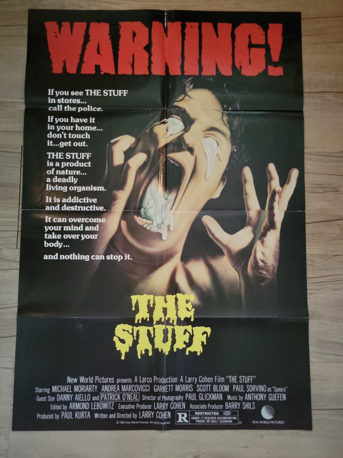 “The Stuff” OG One-Sheet Movie Poster 1985 (Horror) (Larry Cohen) (RARE) 27x40